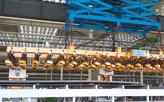 HM5磁力吊具_鋼板切割線上下料吊具