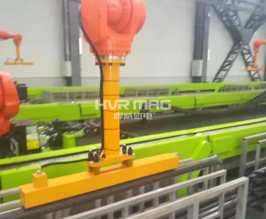 自動化生產，吸盤機械手搬運鋼管的案例