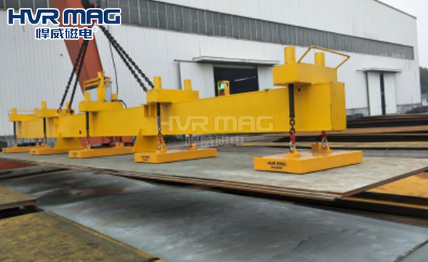 多張鋼板吊裝電永磁吊具在物流行業的應用